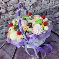 Basket with sweets